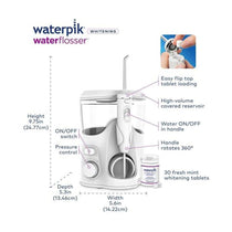 Waterpik Whitening Water Flosser With 30 Teeth Whitening Refill Tablets Bottle - White