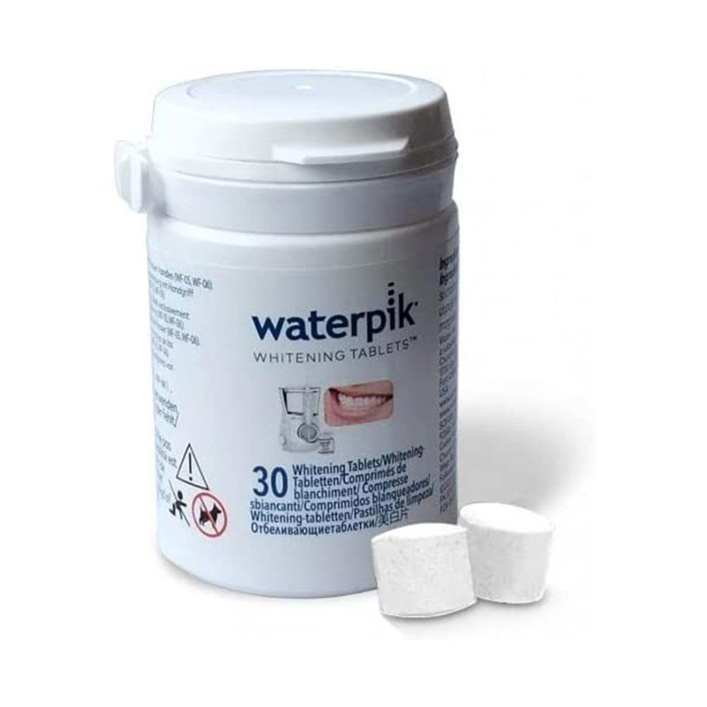 Waterpik Whitening Water Flosser With 30 Teeth Whitening Refill Tablets Bottle - White