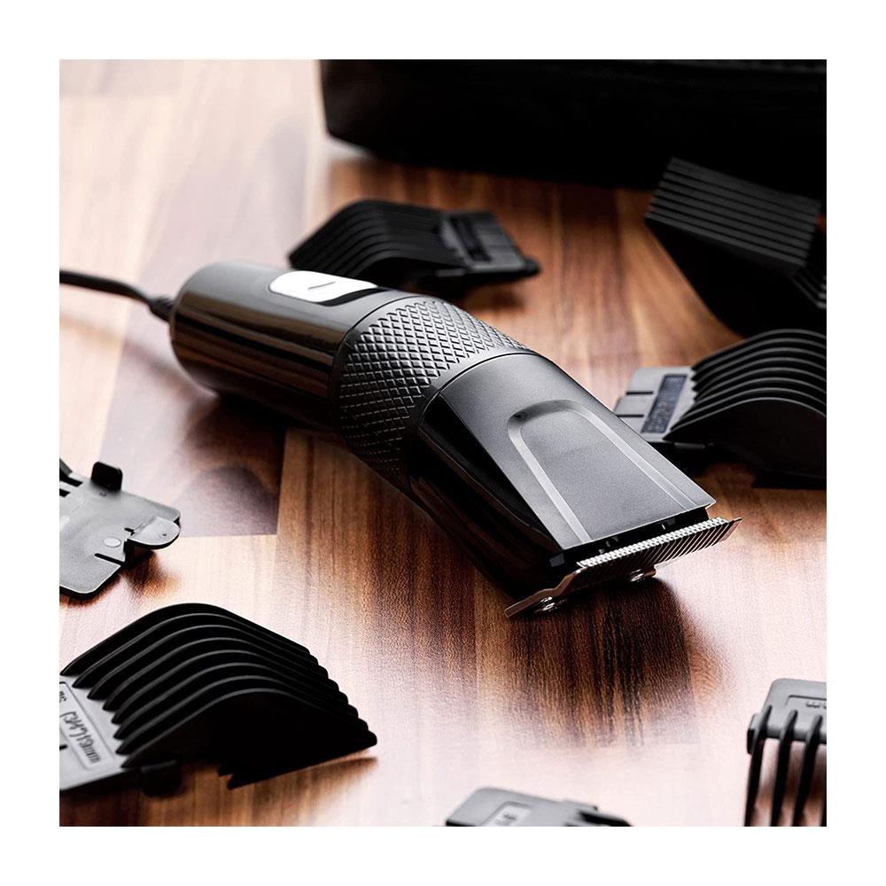 Babyliss Men Precision Power Mains Hair Clipper With 8 Cutting Guides - Black