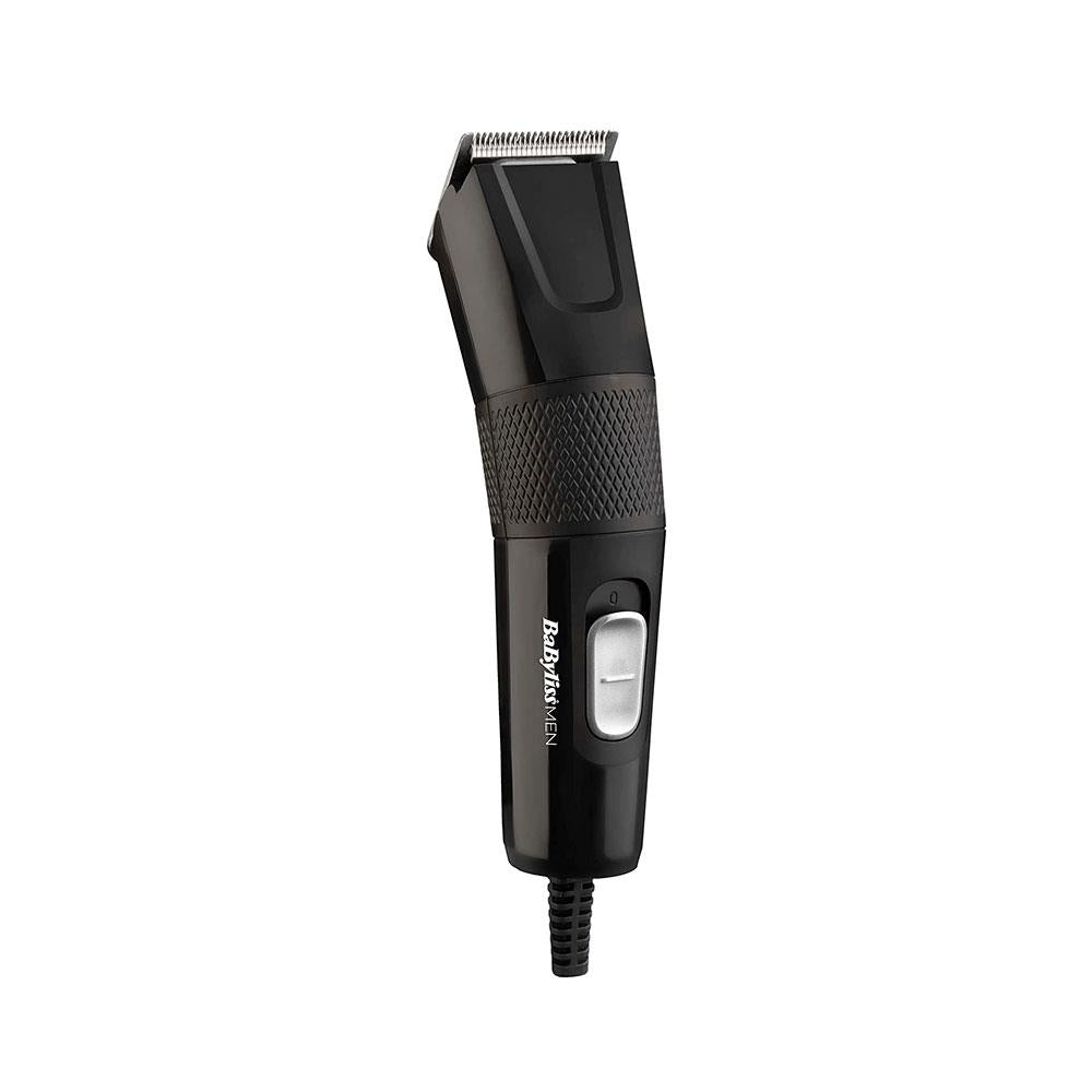 Babyliss Men Precision Power Mains Hair Clipper With 8 Cutting Guides - Black