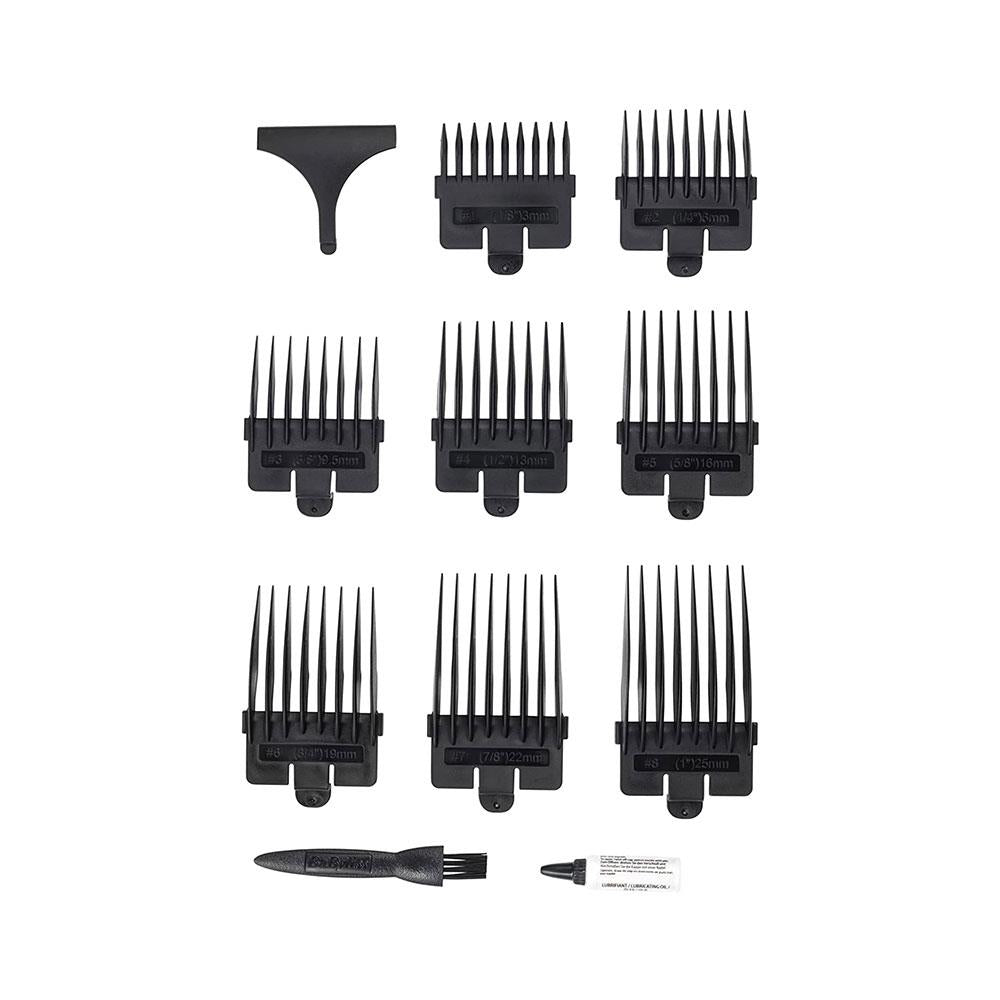 Babyliss Men Precision Power Mains Hair Clipper With 8 Cutting Guides - Black