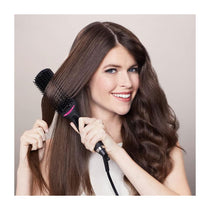 Revlon Pro Collection Salon One Step Straight And Shine Hair Straightening Brush X-Large - Black