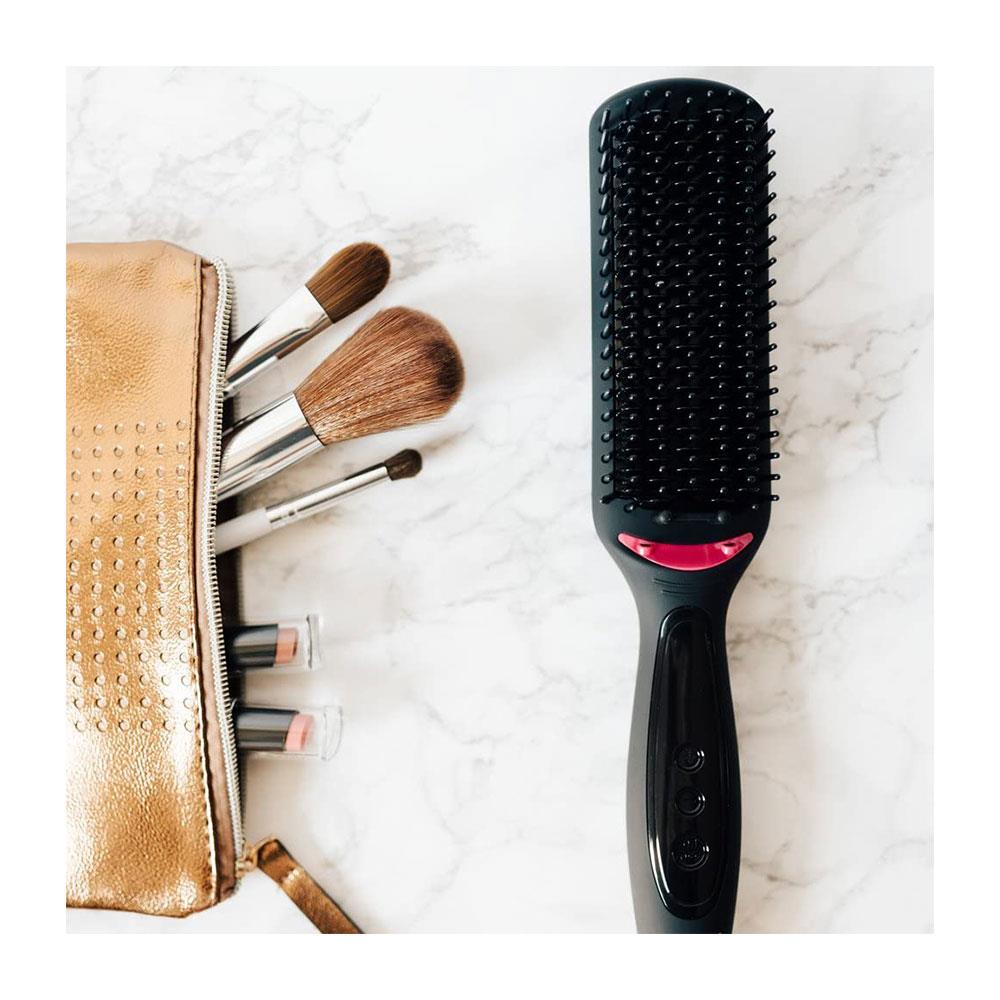 Revlon Pro Collection Salon One Step Straight And Shine Hair Straightening Brush X-Large - Black