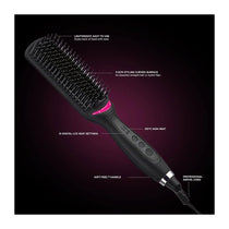 Revlon Pro Collection Salon One Step Straight And Shine Hair Straightening Brush X-Large - Black