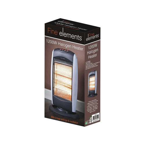 Halogen Heater 1200W With 3 Heat Settings, Oscillating, Energy Saving Heater
