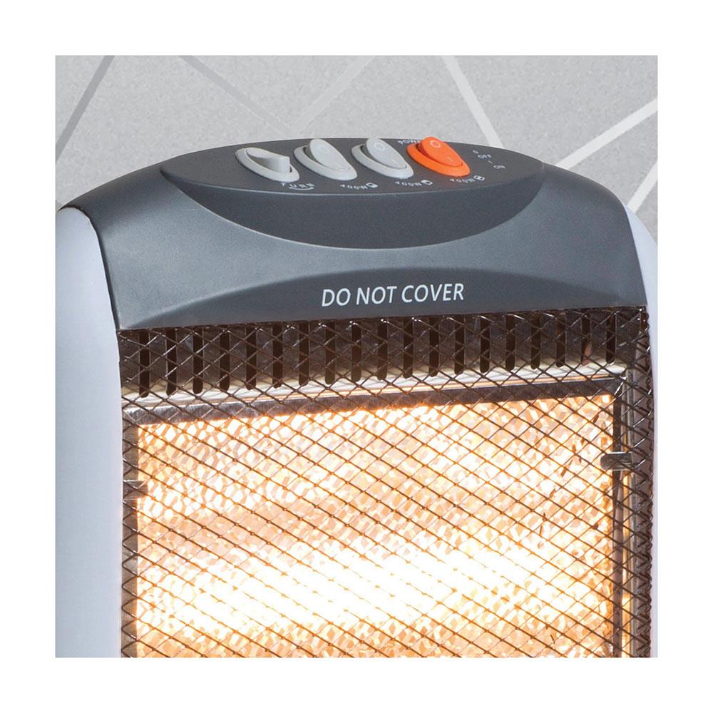Halogen Heater 1200W With 3 Heat Settings, Oscillating, Energy Saving Heater