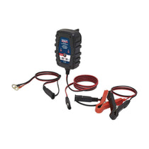 Sealey Compact Smart Trickle Charger And Maintainer 1A 6/12V - Black