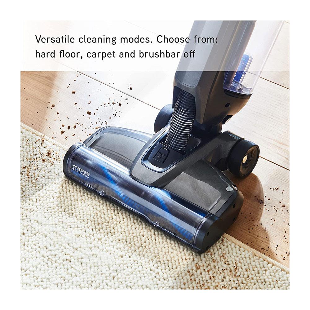 Vax Evolve Cordless Upright Vacuum Cleaner Versatile Cleaning Modes 1.2 Litres - Graphite/Blue