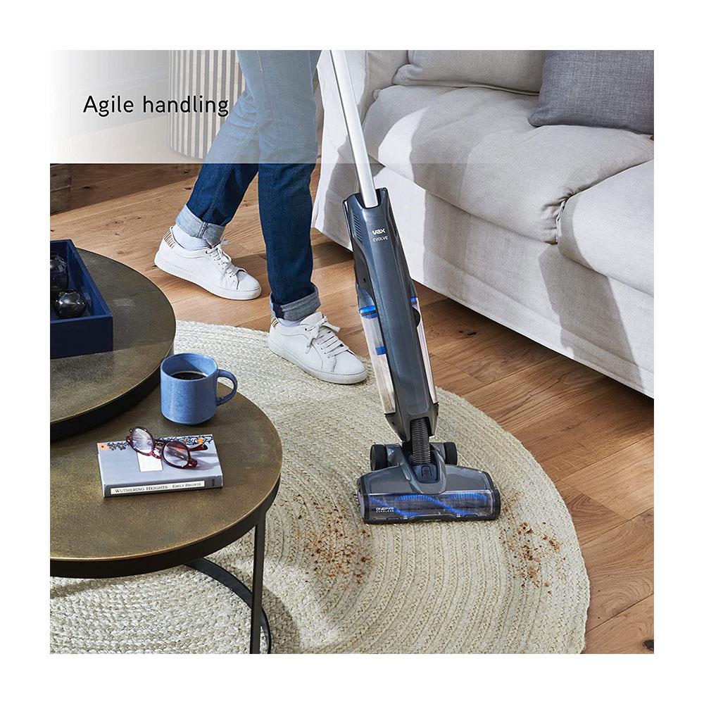 Vax Evolve Cordless Upright Vacuum Cleaner Versatile Cleaning Modes 1.2 Litres - Graphite/Blue