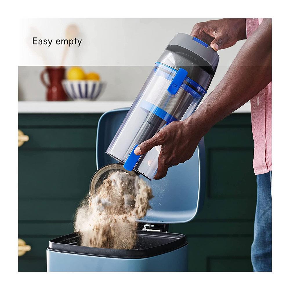 Vax Evolve Cordless Upright Vacuum Cleaner Versatile Cleaning Modes 1.2 Litres - Graphite/Blue