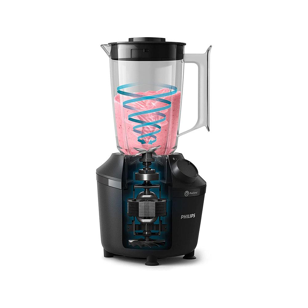 Philips Series 3000 ProBlend Jug Blender With Plastic Jar 450W 1.9 Litre - Black
