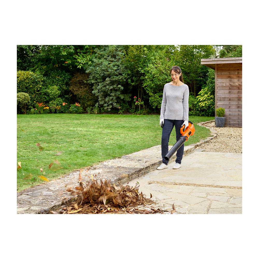 Black & Decker 18V Axial Leaf Blower With 2Ah Battery And Charger - Black