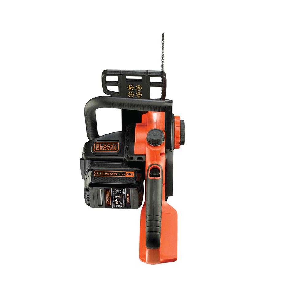 Black & Decker 36V Lithium-Ion Cordless Chainsaw 30cm Cutting Width - Orange/Black