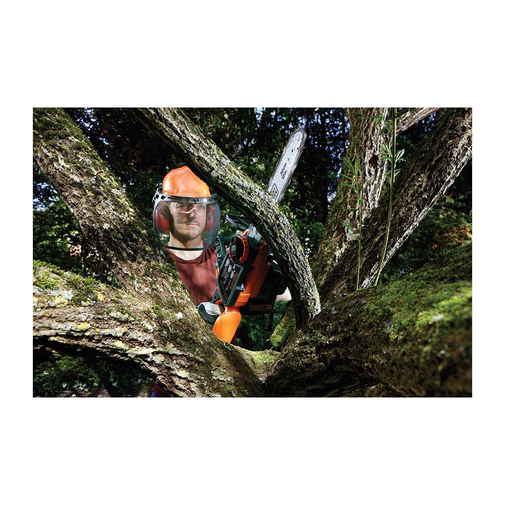 Black & Decker 36V Lithium-Ion Cordless Chainsaw 30cm Cutting Width - Orange/Black