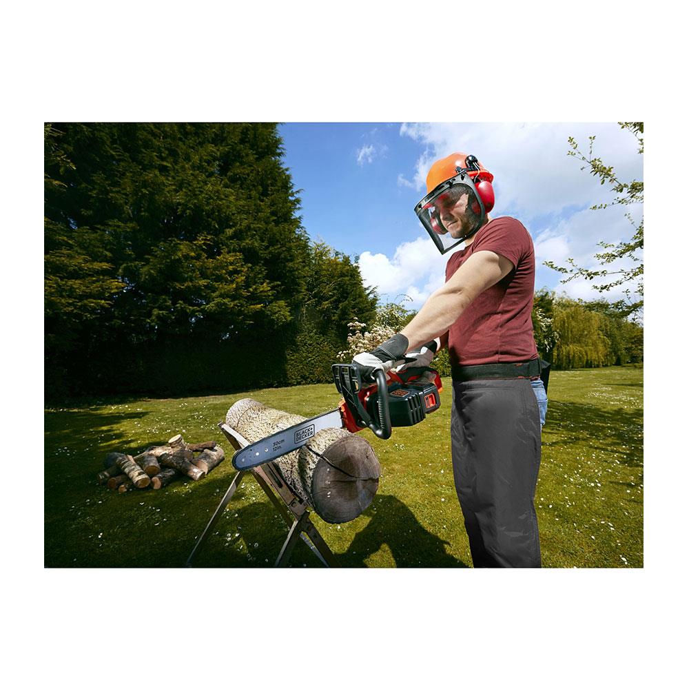 Black & Decker 36V Lithium-Ion Cordless Chainsaw 30cm Cutting Width - Orange/Black