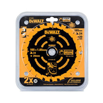 Dewalt 165mm 24T Extreme Framing Circular Saw Blade