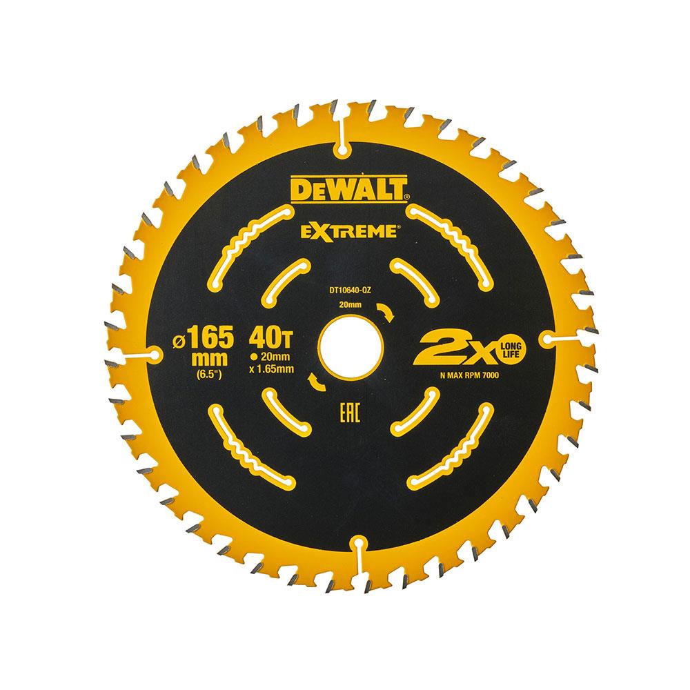Dewalt 165mm 40T Extreme Framing Circular Saw Blade