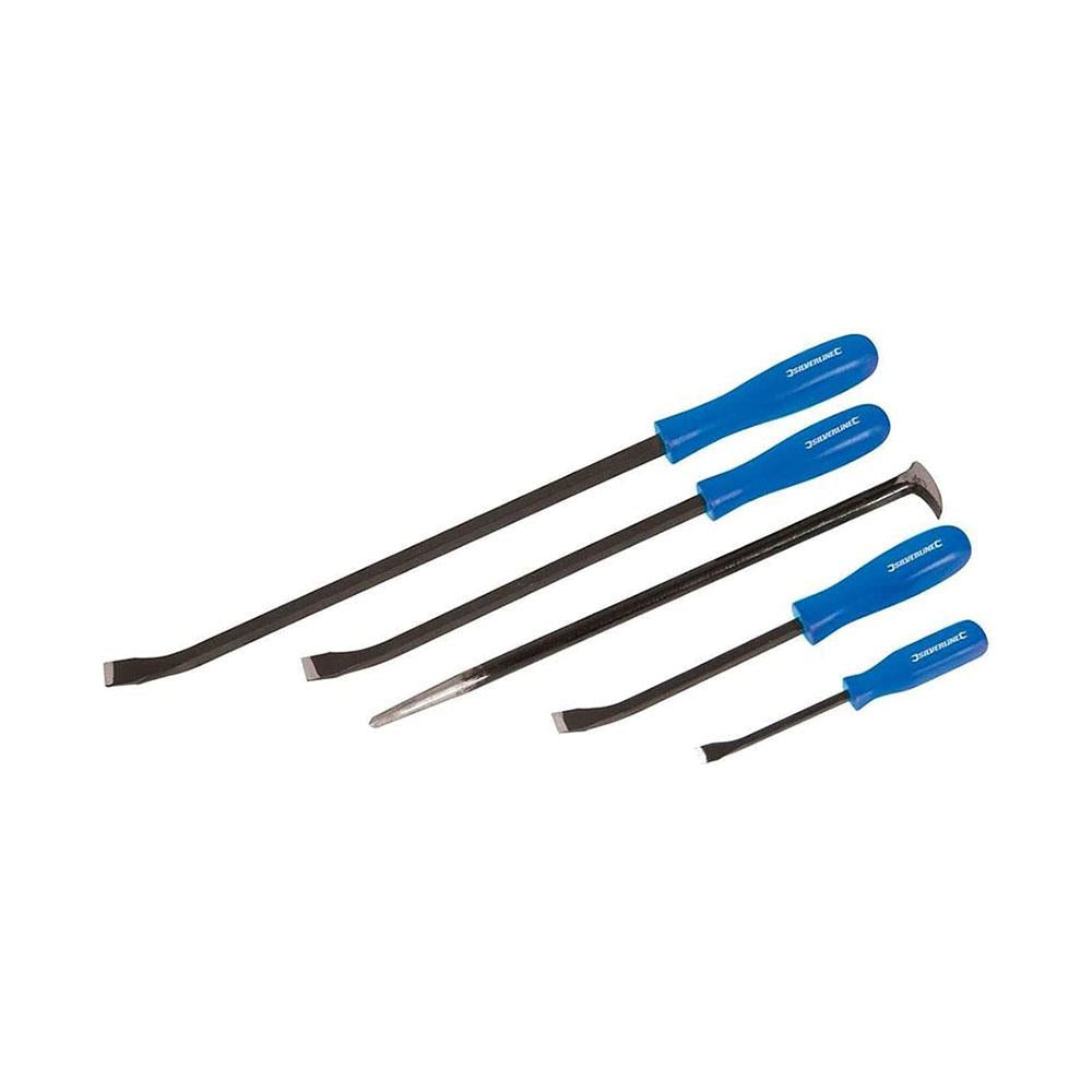 Silverline Comfort Grip Heavy Duty Pry Bar Set - 5 Piece Main image