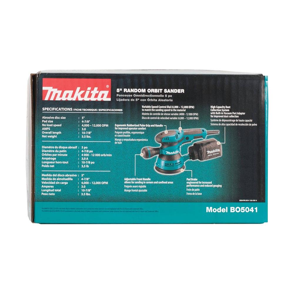 Makita Random Orbit Sander 125mm 300W 110V