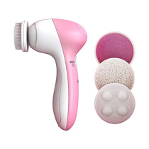 Wahl 4-In-1 Facial Cleansing Brush With Face Massager And Cleanser Brush Attachments - Pink/White