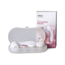 Wahl 4-In-1 Facial Cleansing Brush With Face Massager And Cleanser Brush Attachments - Pink/White