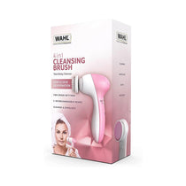 Wahl 4-In-1 Facial Cleansing Brush With Face Massager And Cleanser Brush Attachments - Pink/White