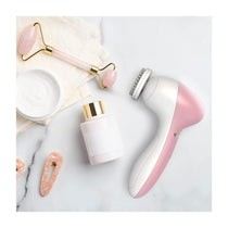 Wahl 4-In-1 Facial Cleansing Brush With Face Massager And Cleanser Brush Attachments - Pink/White