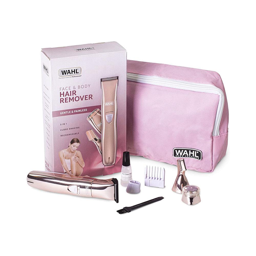 Wahl 3-In-1 Ladies Face And Body Hair Remover Trimmer With Attachment - Peach