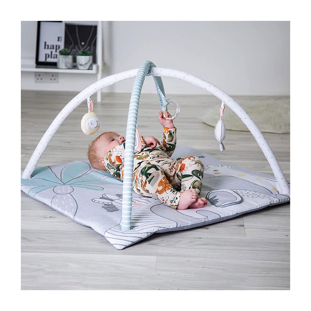 Red Kite Play Gym Tree Tops Soft Padded PlayGym With Detachable Play Arch And Activity Toys - Grey