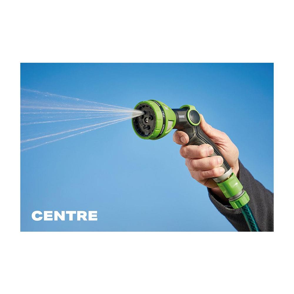 Draper 8 Pattern Spray Gun With Thumb Control - Green