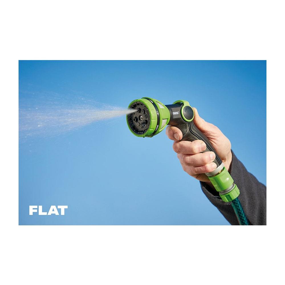 Draper 8 Pattern Spray Gun With Thumb Control - Green