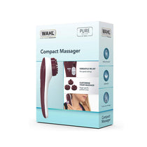 Wahl Pure Relax Compact Massager With 3 Attachments For Pin Point - Maroon/White
