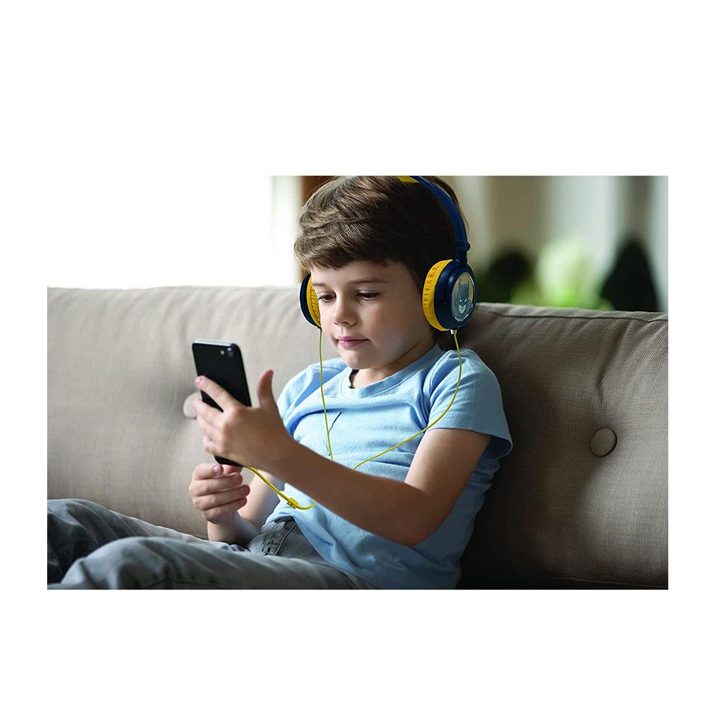 Lexibook Batman Foldable Stereo Headphones With Volume Limiter - Multicolour