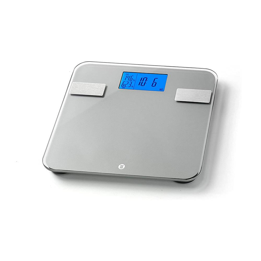 Weight Watchers Electronic Precision Analyser Digital Bathroom Scales Glass - Silver