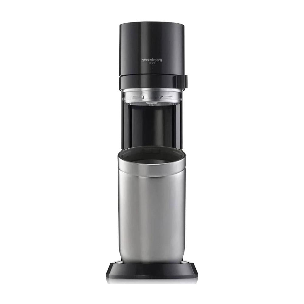 Sodastream Duo Sparkling Water Maker Machine With 1 Litre Reusable Water Bottle And 1 Litre CO2 Gas Cylinder - Black