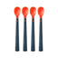 Tommee Tippee Heat Sense Weaning Spoons With BACSHIELD Antibacterial And Long Anti-Slip Handles 4M+ 4 Pack