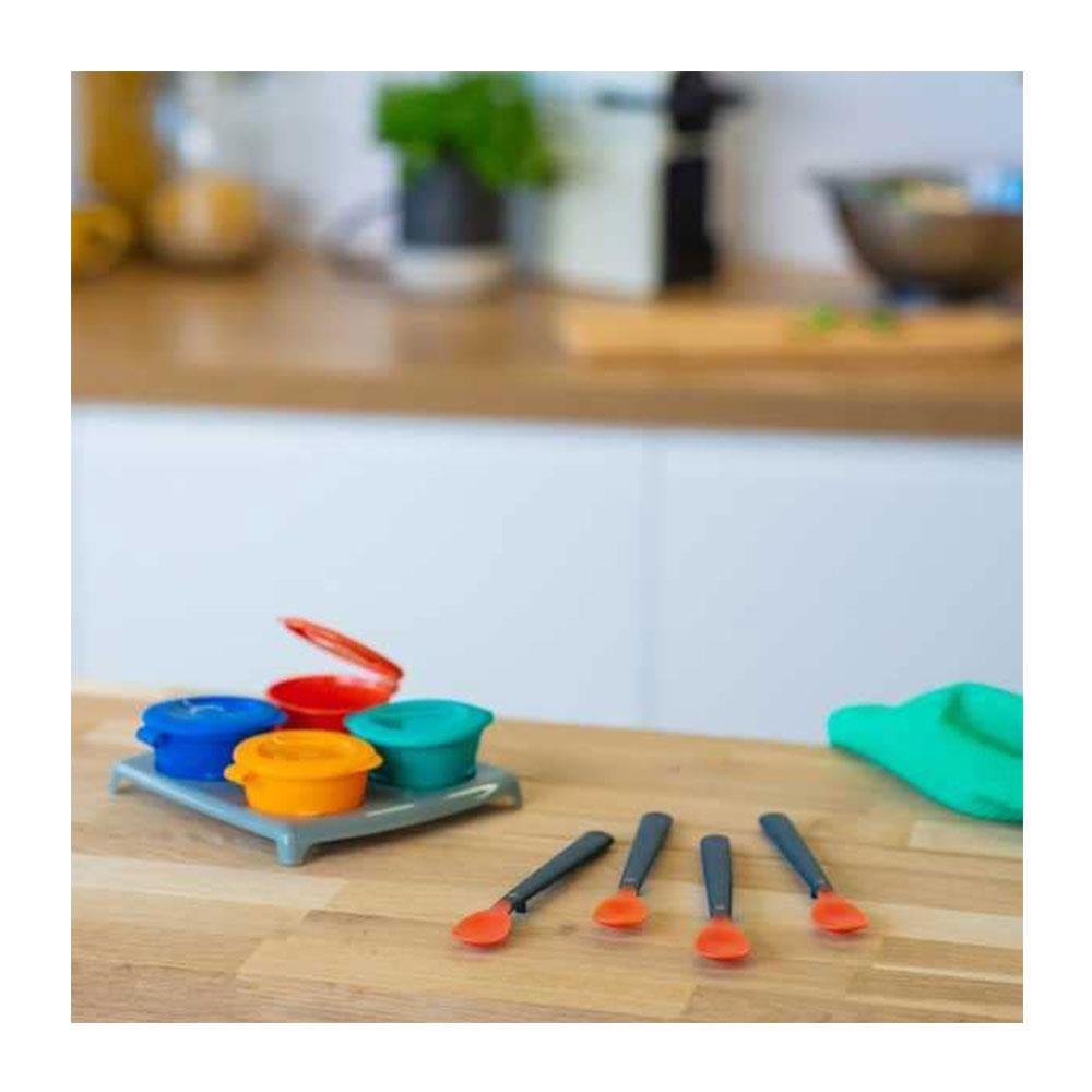 Tommee Tippee Heat Sense Weaning Spoons With BACSHIELD Antibacterial And Long Anti-Slip Handles 4M+ 4 Pack