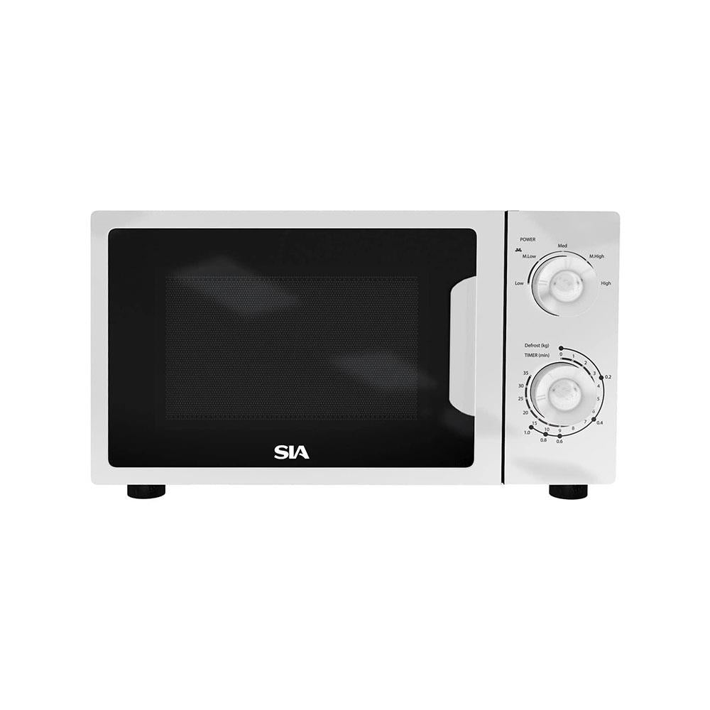 SIA Freestanding Microwave With 5 Power Levels 700W 20 Liters - White