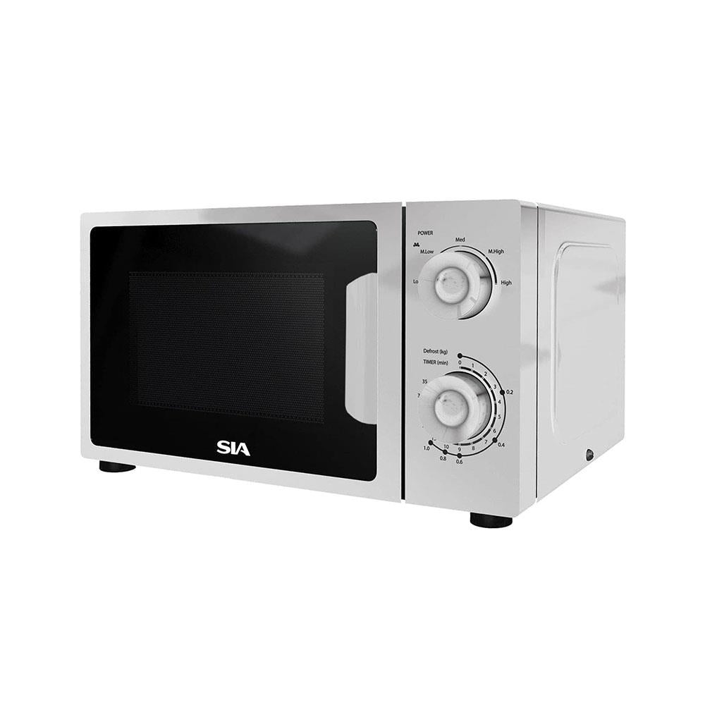 SIA Freestanding Microwave With 5 Power Levels 700W 20 Liters - White
