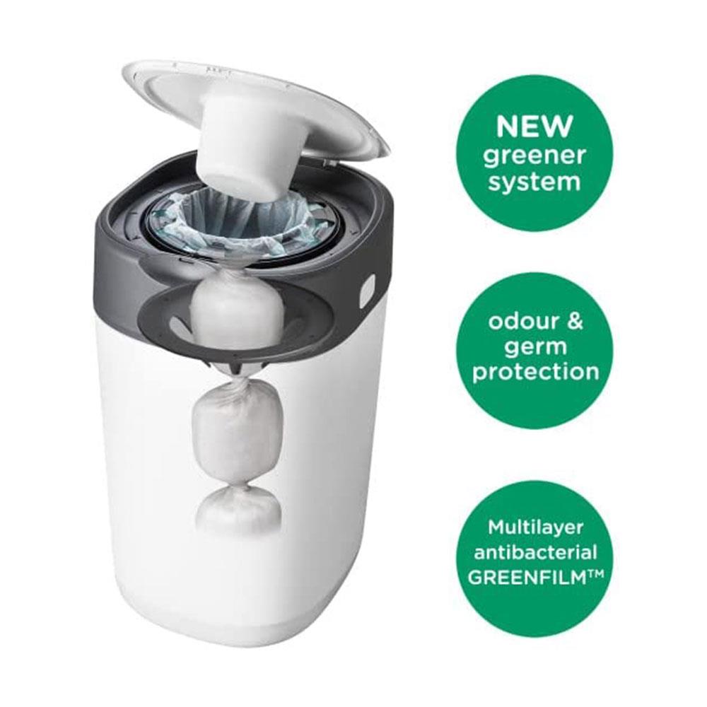 Tommee Tippee Twist & Click Sangenic Tec Nappy Disposal Bin Eco Refill Cassettes 3 Pack Secondary image