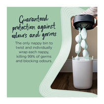 Tommee Tippee Twist & Click Sangenic Tec Nappy Disposal Bin Eco Refill Cassettes 3 Pack