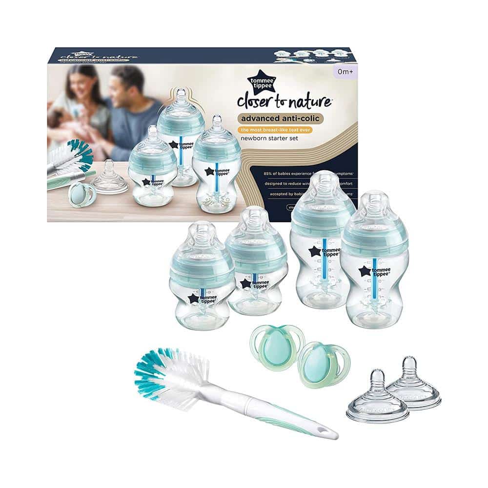 Tommee Tippee Closer To Nature Advanced Newborn Baby Bottle Starter Kit 2x 150ml 2x 260ml - Clear/Green Secondary image