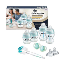 Tommee Tippee Closer To Nature Advanced Newborn Baby Bottle Starter Kit 2x 150ml 2x 260ml - Clear/Green