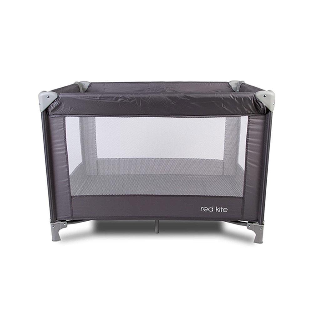 Red Kite Sleeptight Travel Cot Padded Mattress Suitable From Birth - Grey