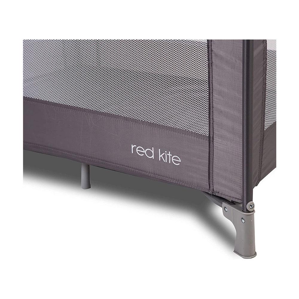 Red Kite Sleeptight Travel Cot Padded Mattress Suitable From Birth - Grey
