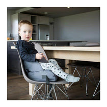 Red Kite Travel Booster Seat Soft And Comfortable With Storage Pocket Carry Handles - Grey