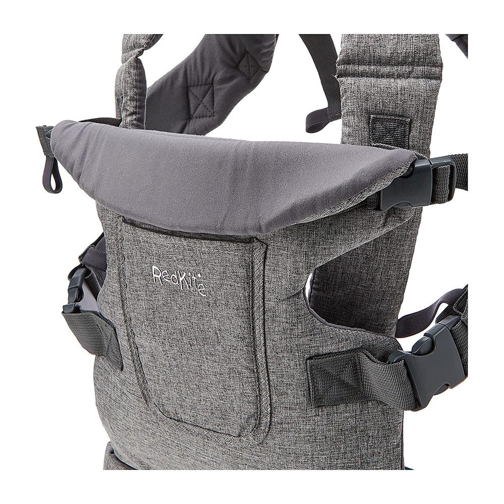 Red Kite Ara Baby Carrier Front And Back Carrier Suitable From Birth - Grey