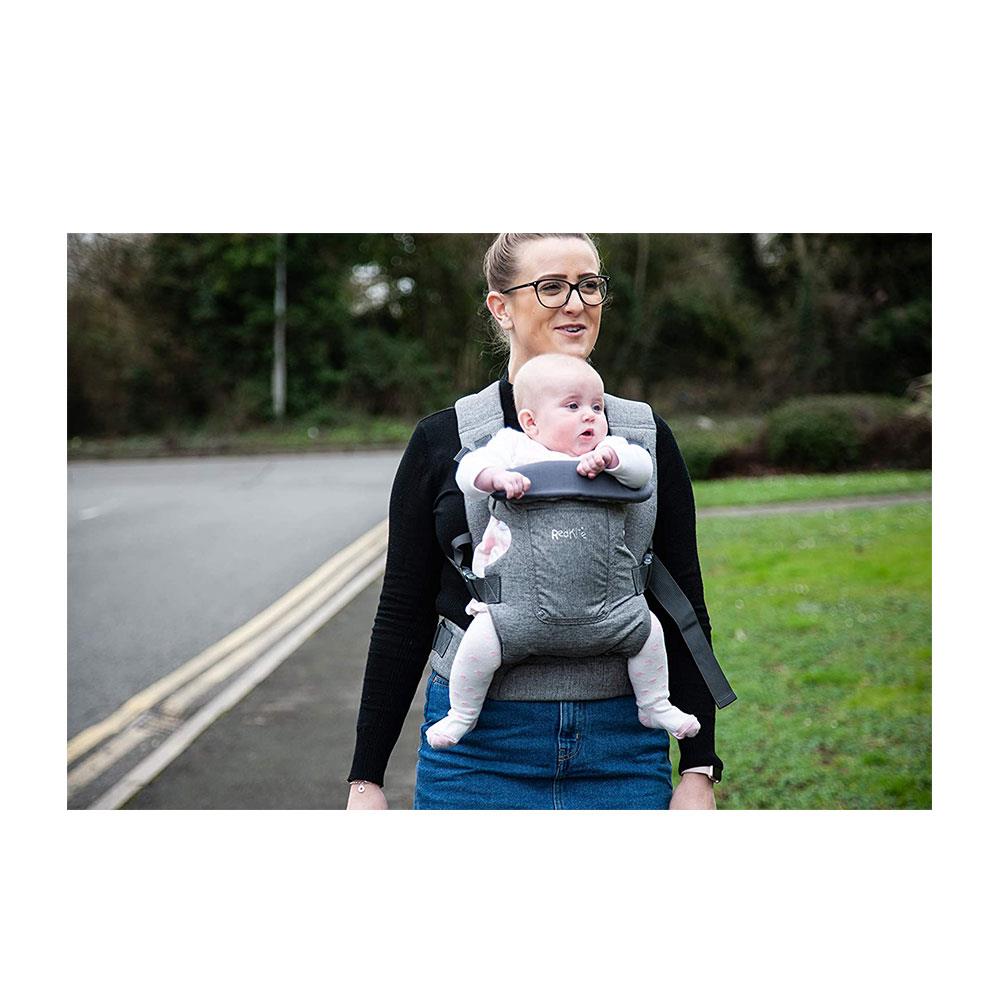 Red Kite Ara Baby Carrier Front And Back Carrier Suitable From Birth - Grey