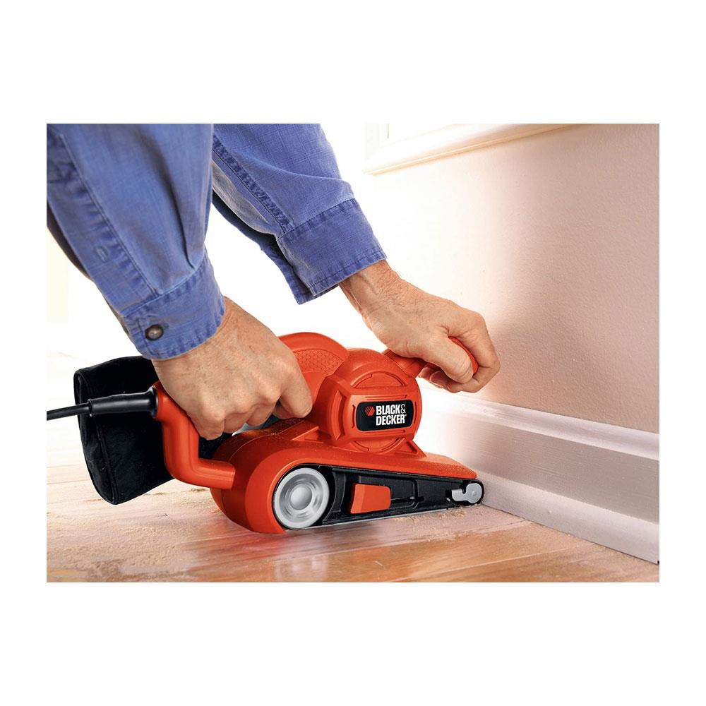 Black & Decker Belt Sander 75 x 457 mm 720W 240V - Black/Orange