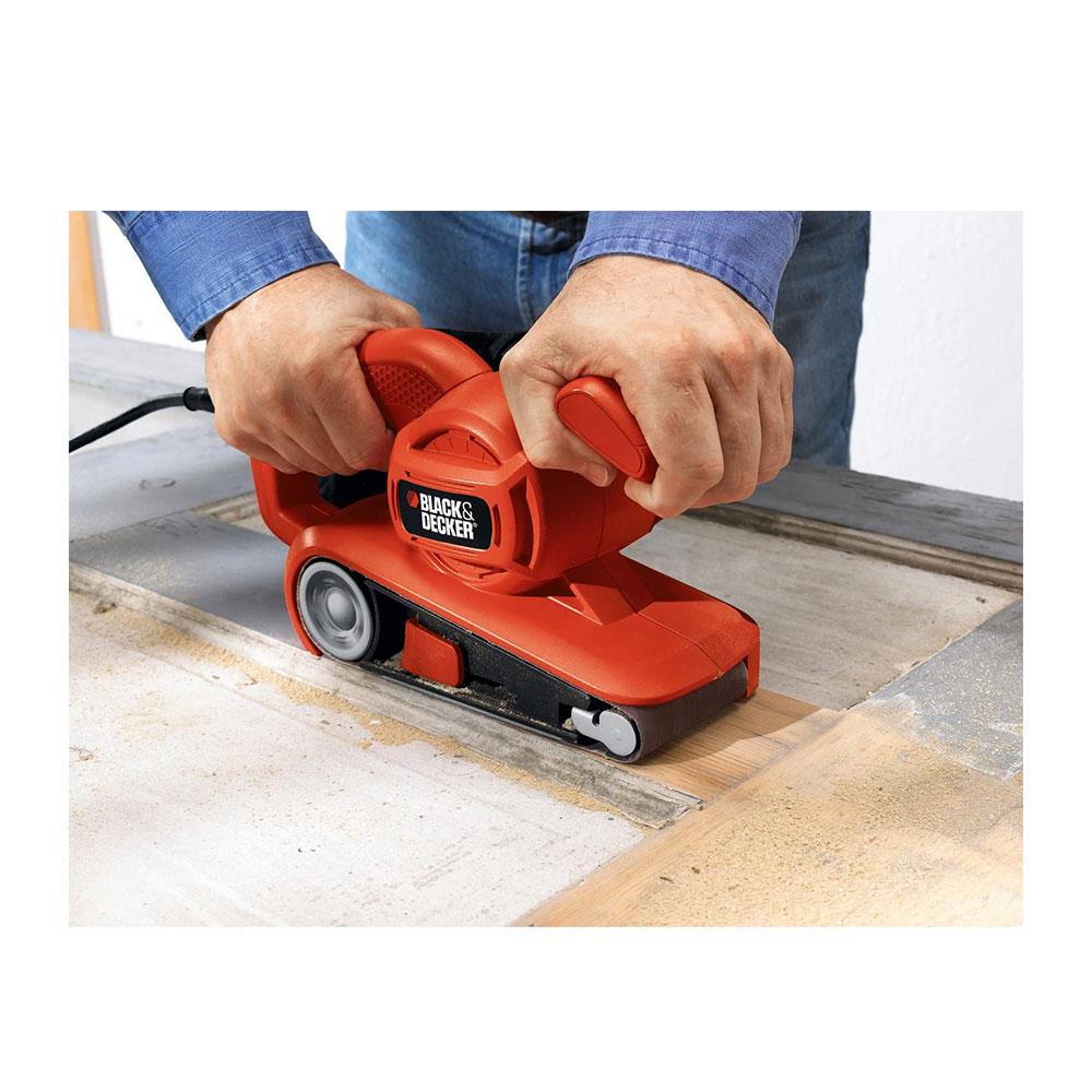 Black & Decker Belt Sander 75 x 457 mm 720W 240V - Black/Orange
